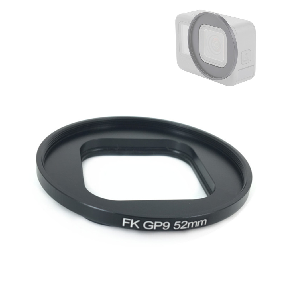 Gopro Action Camera Hero 12 Black - Anneau adaptateur de filtre d'objectif 52mm,