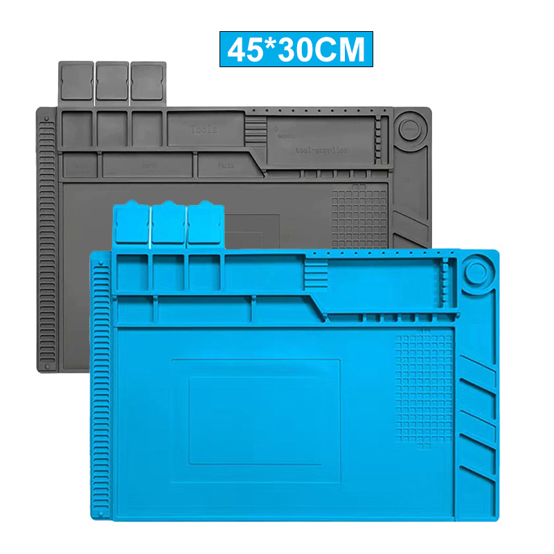 Electronics Repair Mat - Tapis magnétique en Silicone 45x30CM, tapis