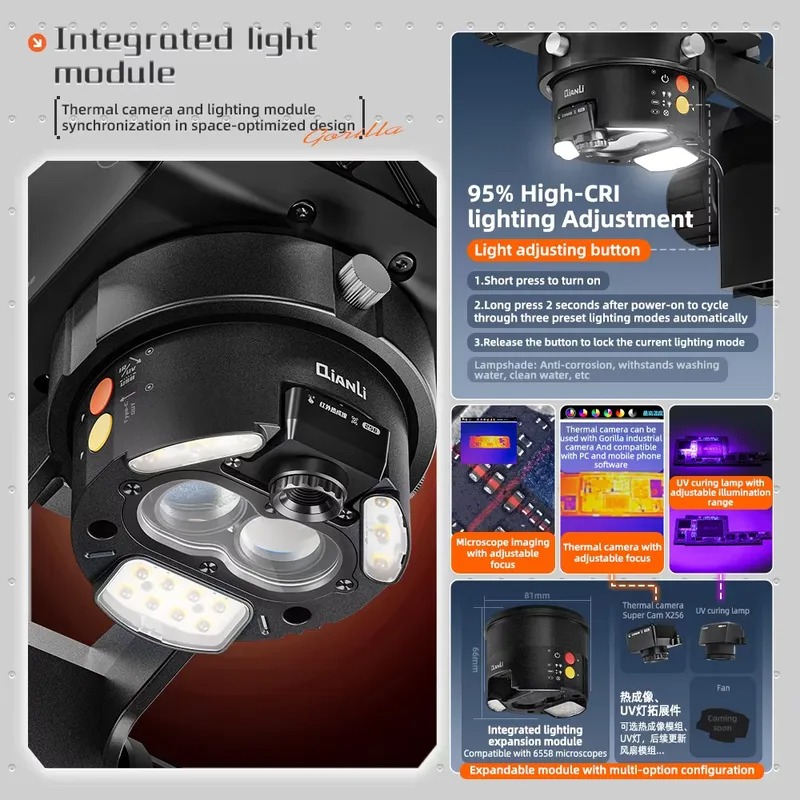Microscope trinoculaire Qianli - Electronics Repairs avis et prix