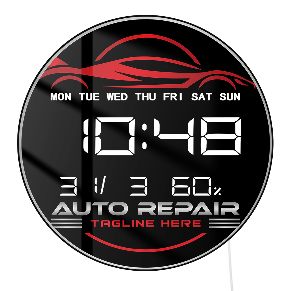 Horloge murale numérique LED p - Electronics Repair Garage avis et prix